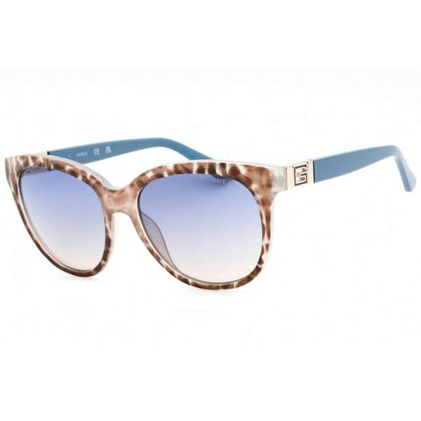 Guess Womens Rectangular Blue/Other Sunglasses With Gradient Blue Lens  GU7850 92W