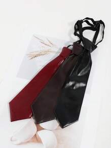 1 Stück Modische elegante Einfarbige Damen-Halsbindekrawatte, geeignet für den täglichen Gebrauch, Partys, Geschäft und Reiseoutfits