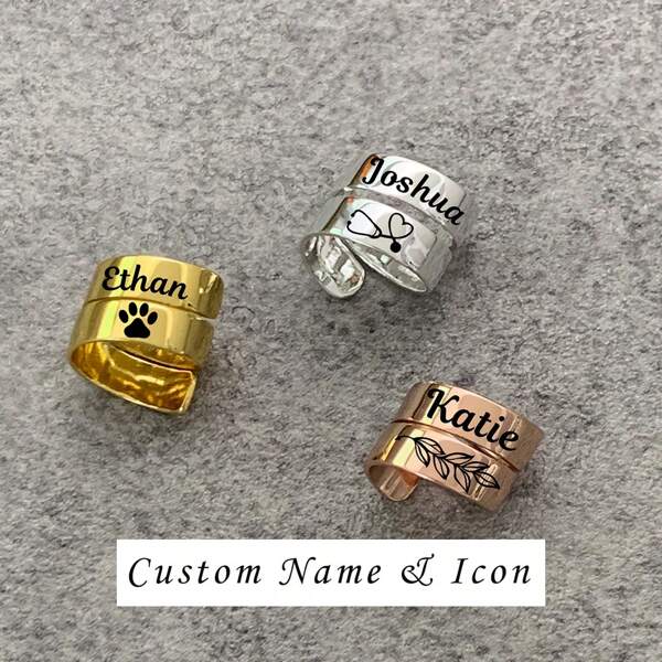 Personalized Stethoscope ID Tag, Custom Engraved Name Stethoscope Charm, Stethoscope Tag, Name Tag, Graduation Gift For Nurse Doctor
