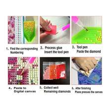 5D DIY Diamantmalerei Set - Skelett, geeignet für Zuhause Schlafzimmer, Flur, Arbeitszimmer, Büro, Badezimmer Wanddekoration | Verschiedene Größen | Geschenk für Feiertage