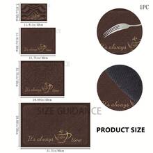 1pc Coffee Bar Mat - Quick Drying Super Soft Diatomaceous Earth, Heat-Resistant Kitchen Utensil Draining Mat With "Coffee Bar" Design, Very Suitable For Countertop And Dining Table, Countertop Protection, Coffee Mat - Multicolor - View 2