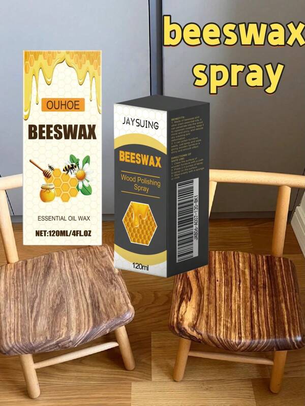 Beeswax Wood Polishing Spray - Furniture & Floor Polish, Scratch Remover, Restoration Care Spray. It Provides Long-Lasting Protection, Mold & Moisture Resistance, Deep Nourishment, And Easy Absorption Into The Wood. This Multi-Functional Spray Effectively Cleans, Protects, And Renews Wood Surfaces With A Non-Greasy, Glossy Finish.