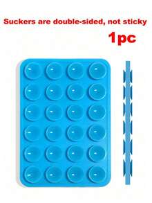 1 st dubbelsidig multifunktionell silikontelefonhållare med sugkopp, ger stark sugkraft och dubbelsidigt grepp, halkfri lim, kreativt multifunktionellt silikontillbehör lämpligt för olika telefoner, erbjuder stabilitet för video och selfie - Multifärgad - Visa 20