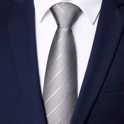 1pc Polyester Zipper Necktie