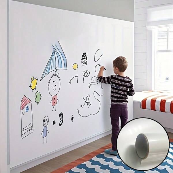 23.6*78.74inch Classic Reusable Dry Erase Wall Decal, Easy To Clean Without Glue, Suitable For Living Room, Bedroom, Office, Classroom - Home Decor Accessory, Adorable Room Decoration Kitchen Accessories Kitchen Wall Decor Wallpaper Wall Paper Wall Stickers