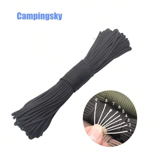 5M Multifunktionales Bindegarn, 7-Kern 4mm Paracord, Outdoor Mehrzweck-Kletterseil, Fallschirmseil, Sicherungsseil für Notfall und Rettung, vielseitiges Seil