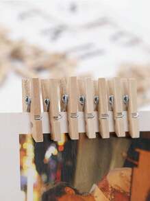 50 pezzi di mollette di legno colorate, graffette per appendere foto, mollette graziose per note, mollette da bucato, clip per raccoglitori, mollette di legno per foto, adatte per arti e mestieri, decorazioni fai-da-te multifunzionali