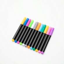 5pcs 12-Color Liquid Chalk Markers - Dustless, Water-Soluble, Suitable For Smooth Surfaces Like Glass, LED Boards, Chalkboards, Fine-Tipped, Art Supplies | Vibrant Markers | Random Color Styles, School Supplies,Back To School