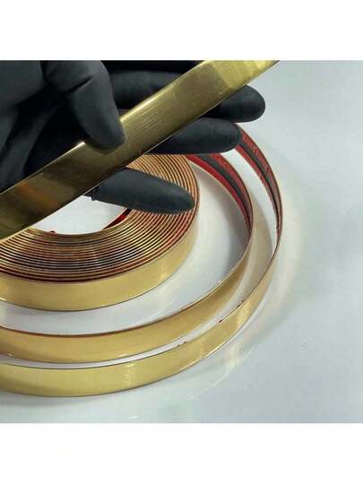 Fita plástica metalizada decoracao de pvc 6mm/12mm/15mm/20mm/27mm Com Dupla face com 5 Metros