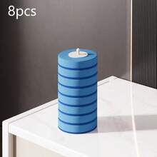 1 套一次性马桶刷套装，仅含 8 个一次性马桶刷头替换装、马桶清洁刷、自带洗涤剂头刷、浴室清洁刷、无盲点、清洁用品、清洁工具、返校用品 - 白色 - 查看 8