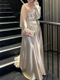 New Arrival Elegant Solid Color Dress For Women, Reflective, Sexy, Suitable For Party And Date Night