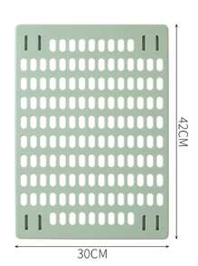 Perforated Board Storage Rack, Customizable Logo And Printed Text, No Drilling Required, Wall Mounted For Home, Dorms, Bathrooms, Kitchens, Compatible With Various Hook Sizes, Free Combination, Bathroom Organizer, Suitable For Hotels, Homes, Matcha Green Perforated Board