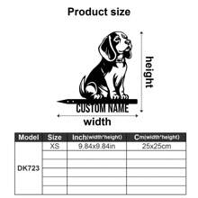 1 pieza Decoración de pared de arte de metal personalizable con salchicha dóberman con texto personalizado, silueta de perro con flores, cartel de metal para amantes de las mascotas, regalo personalizado para propietarios de perros, decoración colgante interior y exterior para amantes de los perros, regalos de Navidad, ornamentos, decoración del hogar, decoración de pared, decoración de habitación, decoración de la sala de estar, decoración de dormitorio, decoración de baño, decoración de cocina, decoración de la casa, regalos personalizados, regalos personalizados, decoración de jardín al aire libre