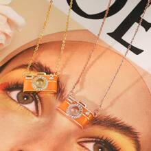 Custom Photo Projection Camera Necklace Personalized Projection Necklace With Picture Inside Customized Picture Necklace Jewelry Gifts For Women Mom Girlfriend Wife