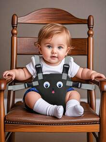 1pc Children's Chair Belt, Baby Seat Protection, Anti Fall Fixing Belt, Belt, Dining Belt, Dining Chair Belt Summer Mesh Breathable Design, Soft And Comfortable