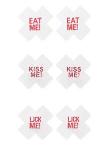 1 Pair Of Random Chest Patches, Breathable Beauty Patches, Disposable Printed Cross Chest Patches, Sexy And Erotic Breast Patches