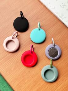 Apple AirTag Silicone Protective Case Keychain Anti-Lost Tracker Protective Cover AirTag Pet Dog Cat Anti-Lost Tracker Protective Case For AirTag 2 2025 Tracker Protective Shell - Multicolor - View 4