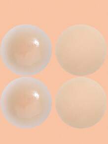 2/4 Pezzi Di Pastiglie Riutilizzabili In Silicone Ultra Sottili Per Capezzoli - Coperture Invisibili Per Il Seno Per Abiti Scollati, Abiti Da Sposa, Abiti Da Festa E Costumi Da Bagno