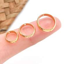 10 piezas de monturas de bisel chapadas en cobre de gran espesor (18K + Plata gruesa + Oro blanco) para hacer joyas DIY