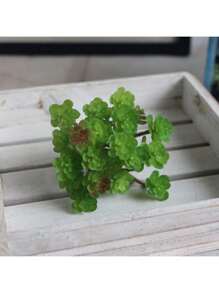 1pc Simulated Succulent Plant, Desktop Fake Bonsai, Desktop Miniature Model, Artificial Fake Stem Table Decoration, Landscape Crafts, Suitable For Sand Trays, Flower Pots, Micro Landscapes, Fairy Tale Gardens, Train Model Railways, Aquarium Decorations, Photo Props, Garden Courtyard Landscaping Decorations, Etc.