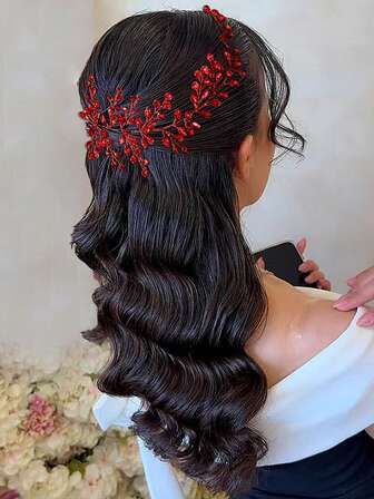 1pc Sparkling Bridal Crystal Headband, European Style Suitable For Birthday, Party, Dinner