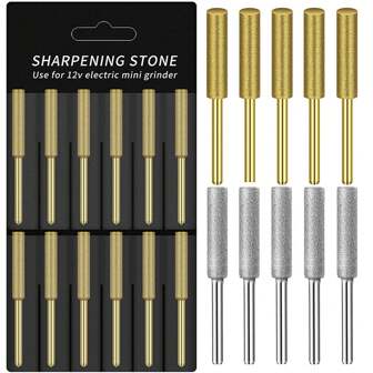 Set di 6 lime per catena di motosega, ad alta durezza e resistenza all'usura, per lavorazione del legno, foratura e lucidatura