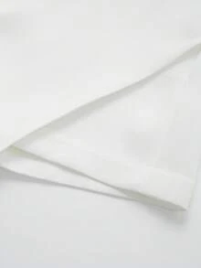 تنورة بيضاء عديمة التناظر ذات لون واحد، طراز بسيط مناسب للصيف، للنساء