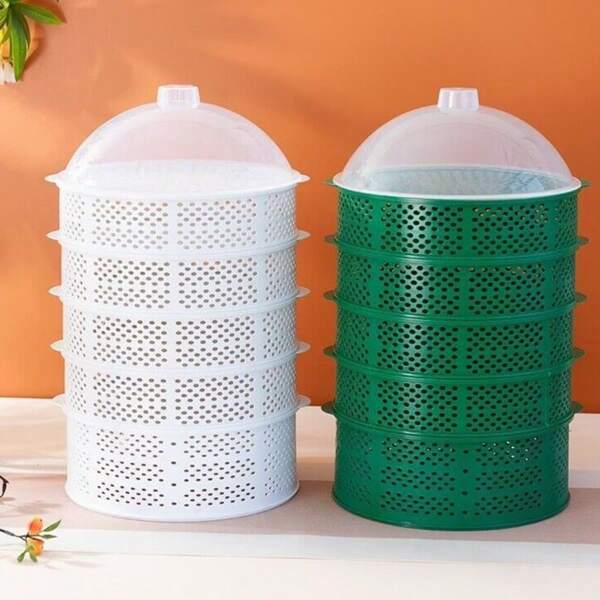 3-5pcs/Set Hollow Leftovers Multi-Layer Food Storage Rack, Meal Cover Warmers, Home Use Dust & Fly Proof Cover