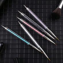Mcduyant 8 Pieces Designs Brushes For Nail Art Resin Palette Gel Design Nail Art Dotting Tools Nail Gel Painting Brush Mixing Palette Nail Art Equipment - 多彩 - 查看 5
