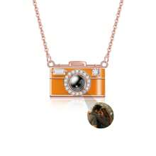 Custom Photo Projection Camera Necklace Personalized Projection Necklace With Picture Inside Customized Picture Necklace Jewelry Gifts For Women Mom Girlfriend Wife
