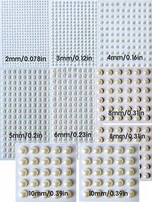 Nayiben 12pcs Colored Rhinestone Stickers, Various Shapes Of Plastic-Made Diamond Stickers, 3d Stereo Beauty Stickers For Makeup, Decorating Hair, Face, Nails, Pendants, And Gifts - Multicolor - View 5