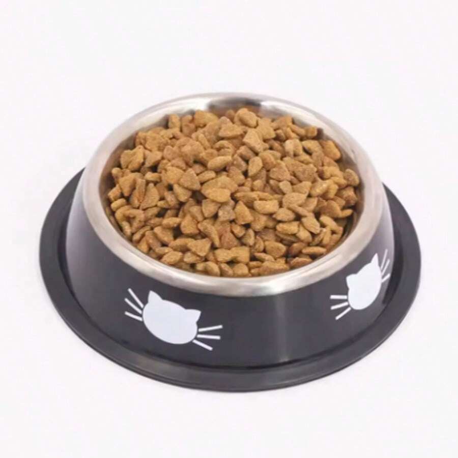 500ML Pet Ceramic Bowl Kitten Puppy Ceramic Bowl Water Feeder Cat Food Feeding Dish Dispenser With Raised Stand Cat Accessories