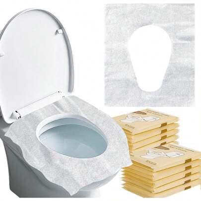 20/50/100pcs Toilet Seat Cover - Portable Toilet Seat Paper Covers Disposable Flushable For Bathroom Travel Camping Hotel Essentials