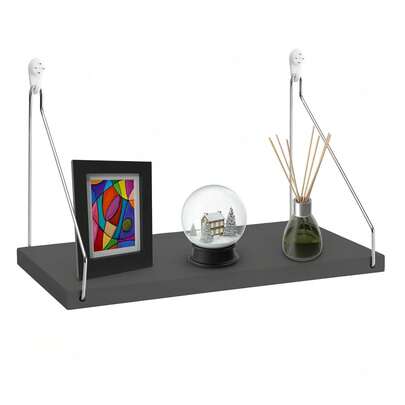 1 件乡村风格浮动壁架，卧室木质壁挂浮动架，农舍浴室架，悬挂式储物架，壁挂式收纳架，悬挂式植物架