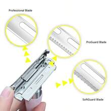Razor For Women With 10 Blades, Reusable Single Blade Razors, Silicone Non-Slip Handle Razor, Smooth Close Shave For Ideal Gift For Girlfriend, Birthday