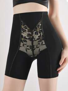 Corpete feminino luxuoso em jacquard dourado, roupa íntima e shorts para esculpir a cintura e o quadril