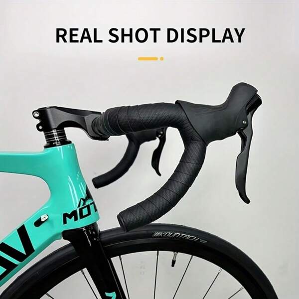 Carbon Fiber Texture Road Bike Handlebar Tape, Anti-Slip Camouflage Bind Bicycle Handlebar Wrap