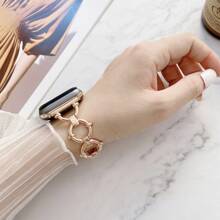 1 Peça Pulseira de Aço Inoxidável para Relógio Feminino, Compatível com Pulseira de 38mm 40mm 41mm 42mm 44mm 45mm 46mm 49mm, Pulseira de Substituição para SE Série 1-10, Pulseira Unissex