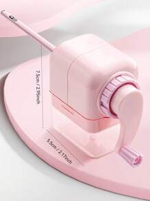 Hand-Crank Pencil Sharpener With High-Powered Spiral Steel Blades, Ergonomic Hand-Cranked Pencil Sharpener For School, Home, And Artists, With 1 Free Sticker (Randomly Sent), School Supplies, Back To School