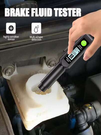 Car Brake Fluid Tester, Car Brake Fluid Test Tool, Precision Oil Quality Check Pen, It Is Suitable For Brake Fluid Testing Of Automobiles, Motorcycles, Off-Road Vehicles, SUVs, Batteries Not Included, Car Accessories