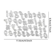 Troqueles de corte de metal con diseño de letras del alfabeto para nuevas manualidades de hacer tarjetas, scrapbooking y suministros artesanales - Plateado - Ver 8