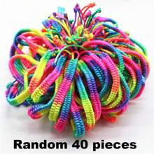 1/5/10/20/30/40/50/100/150pcs Set Rainbow Color Handmade Braided Adjustable Friendship Bracelet, Suitable For Boyfriend/Girlfriend, Multipack Rainbow Design Casual Wear