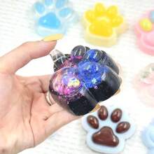 1/2/4/5 piezas Caja ciega Juguete apretable con forma de pata de gato, de repuesta lenta, juguete sensorial lindo, juguete de novedad, juguete de simulación de blobfish kawaii, juguete comprimible para autismo, alivio de estrés de silicona, regalo sorpresa de Navidad/Halloween/cumpleaños, suministros para fiesta festiva, artículo esencial de oficina