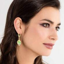1 pièce Boucles d'oreilles pour femmes à la mode, luxueuses, raffinées et belles, convenant à un port quotidien, pour les fêtes et les voyages