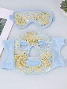 1 件/2 件面部护理凝胶面膜 + 眼部护理凝胶眼膜组合，可重复使用冷热疗法，面部修复和眼部护理套装，无需电池 - 彩色 - 查看 18