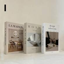 1 件/3 件时尚仿书装饰、豪华装饰书籍、客厅装饰、家居装饰、咖啡桌书籍、现代风格装饰书籍、可堆叠展示书籍、酒店装饰、礼品