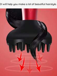 Difusor de viaje amigable para cabello rizado/ondulado/rizado - Accesorios de secador de pelo de calidad de salón, herramienta volumizadora sin daño por calor | Difusor rizado para rizos naturales, peinado ligero, seguro para el hogar y los viajes, difusor de peinado reutilizable