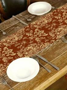 1 buc. Față de masă cu model floral Red Palace, stil boem, material imitație de in, 1 fel de masă, 4 șervețele, 1 față de pernă, 3 opțiuni de produse, decor pentru casă, articole pentru petreceri de interior/exterior, decorare tematică, decorare cameră. Potrivit pentru decorarea bucătăriei și decorarea petrecerilor pentru evenimente.