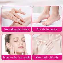 SADOER 2 件装足霜，适用于干燥粗糙的皲裂皮肤，桃子成分可去除死皮、皲裂的皮肤，牛油果滋润和滋养您的双脚和脚跟，不油腻 - 彩色 - 查看 7