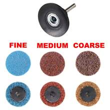 45Pcs Sanding Discs 50mm 1/4" Coarse Grit Roll Lock Surface Conditioning Holder Polishing Sanding Disc